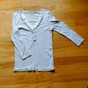 J. Crew Ruffle Neck Tee